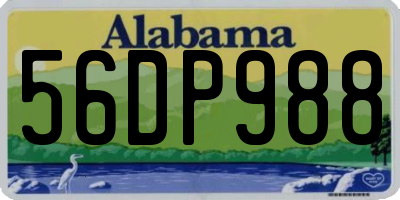 AL license plate 56DP988