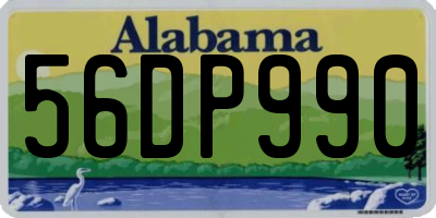 AL license plate 56DP990