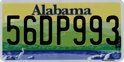 AL license plate 56DP993