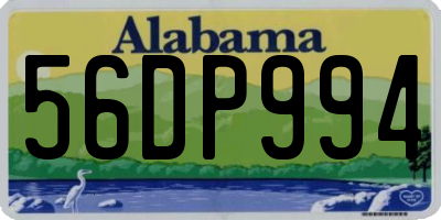 AL license plate 56DP994