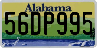 AL license plate 56DP995