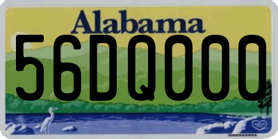 AL license plate 56DQ000