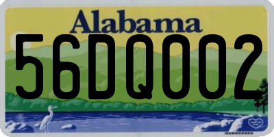 AL license plate 56DQ002