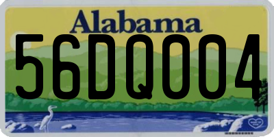 AL license plate 56DQ004