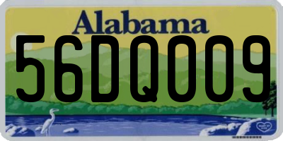AL license plate 56DQ009