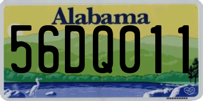AL license plate 56DQ011