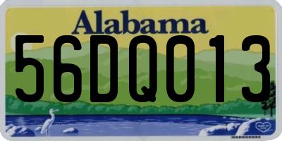 AL license plate 56DQ013