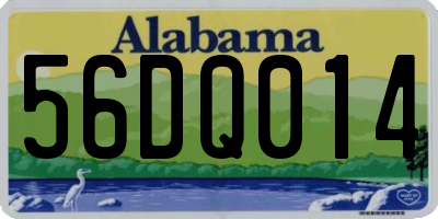 AL license plate 56DQ014