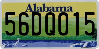 AL license plate 56DQ015