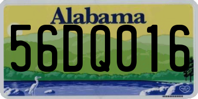 AL license plate 56DQ016