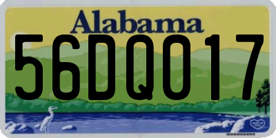 AL license plate 56DQ017
