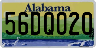 AL license plate 56DQ020