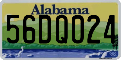 AL license plate 56DQ024