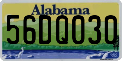 AL license plate 56DQ030