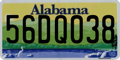 AL license plate 56DQ038