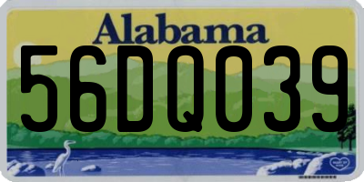 AL license plate 56DQ039