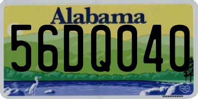 AL license plate 56DQ040