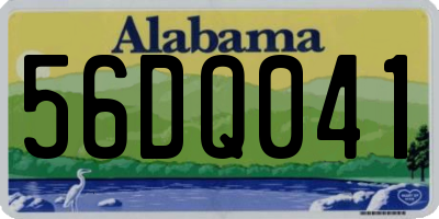 AL license plate 56DQ041