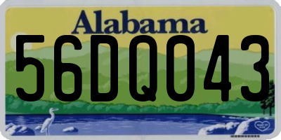 AL license plate 56DQ043