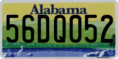 AL license plate 56DQ052
