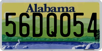 AL license plate 56DQ054