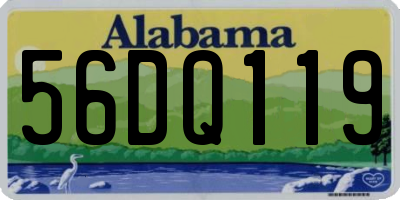 AL license plate 56DQ119