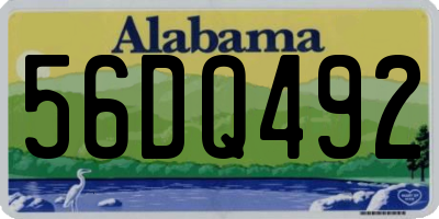 AL license plate 56DQ492