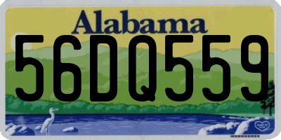 AL license plate 56DQ559