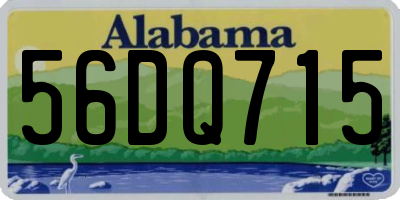 AL license plate 56DQ715