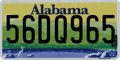 AL license plate 56DQ965