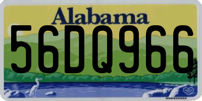AL license plate 56DQ966