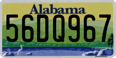 AL license plate 56DQ967