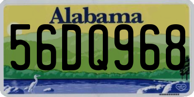 AL license plate 56DQ968