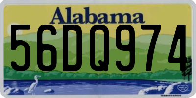 AL license plate 56DQ974