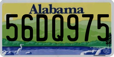 AL license plate 56DQ975