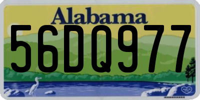 AL license plate 56DQ977