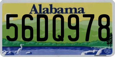 AL license plate 56DQ978