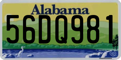 AL license plate 56DQ981