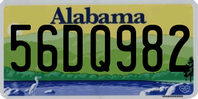 AL license plate 56DQ982