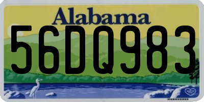 AL license plate 56DQ983