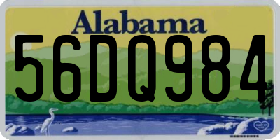 AL license plate 56DQ984