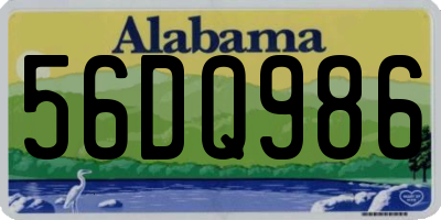 AL license plate 56DQ986