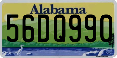 AL license plate 56DQ990