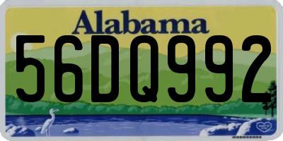 AL license plate 56DQ992
