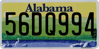 AL license plate 56DQ994