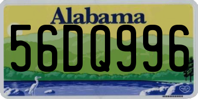AL license plate 56DQ996