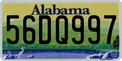 AL license plate 56DQ997
