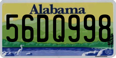 AL license plate 56DQ998