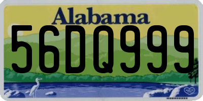 AL license plate 56DQ999