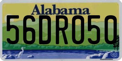 AL license plate 56DR050